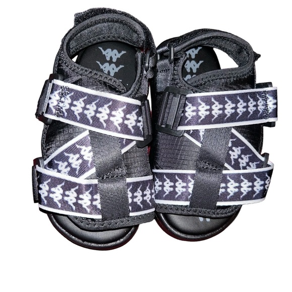 Kappa 222 Banda Mitel 2 Sandals black unisex child kid sandals size 10 - Picture 1 of 4